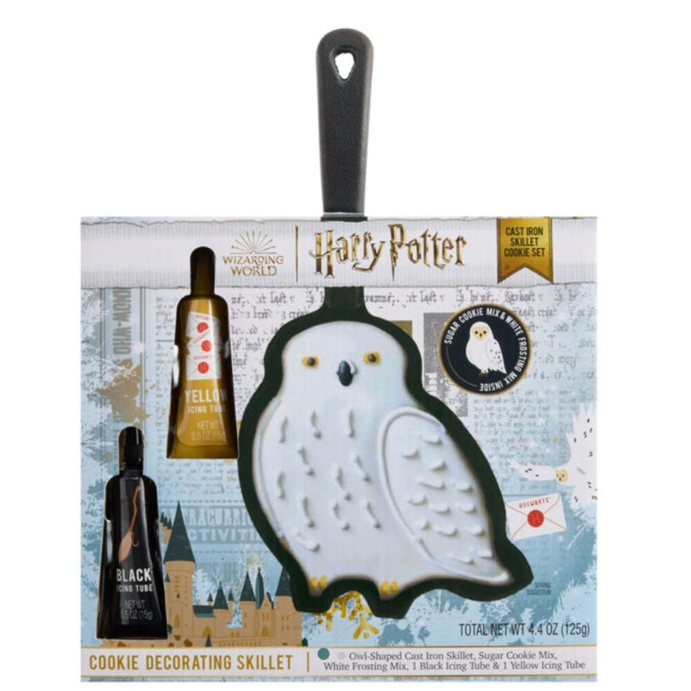 Harry Potter Hedwig Owl Cast Iron Skillet Cookie Set Cookie Decorating Pan NEW